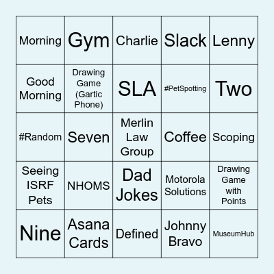 Clive's Farewell Bingo Card