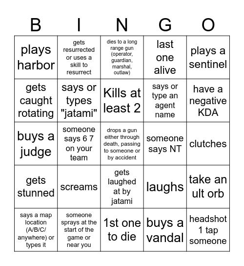 Chery road to koi Bingo Card