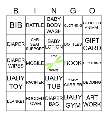 BABY BINGO Card