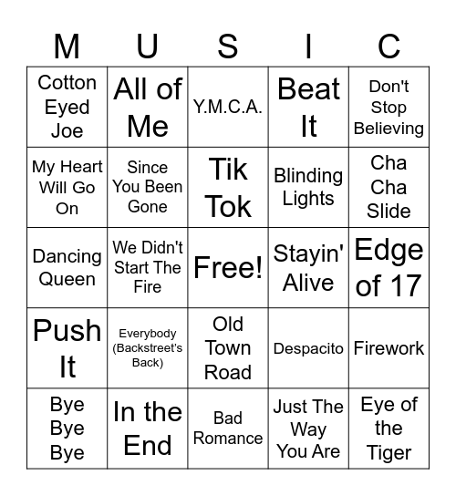 HALF DAY Bingo Card
