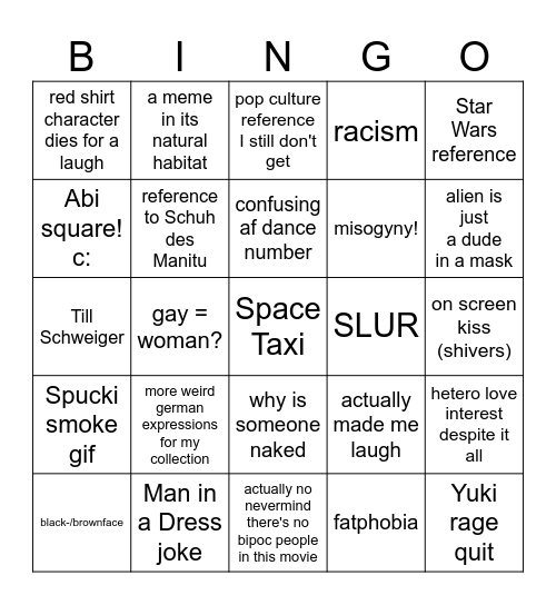 Traumschiff Surprise Bingo Card