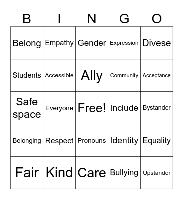 RFA Week Bingo Card