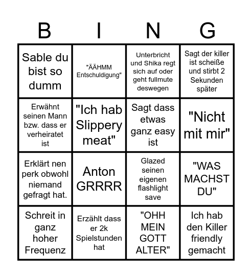 Raphi Bingo Card