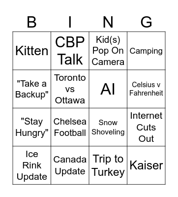 Emaad's Last DI Retro Bingo Card