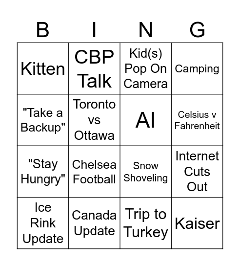 Emaad's Last DI Retro Bingo Card