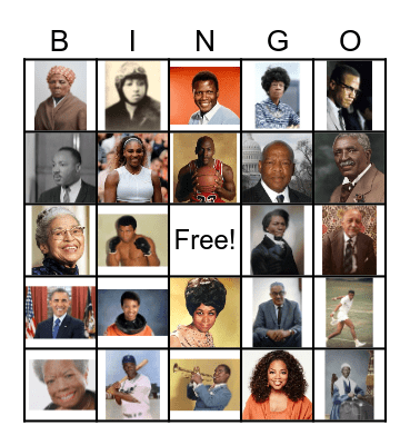 Black History Month Bingo Card