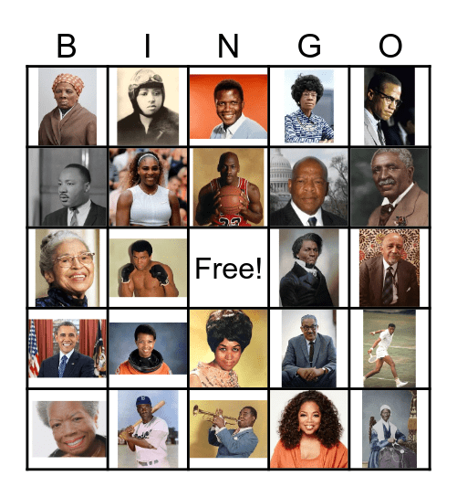 Black History Month Bingo Card