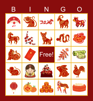 Happy Lunar New Year! Bingo Card