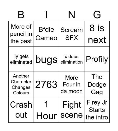 Tpot 21 Bingo Card