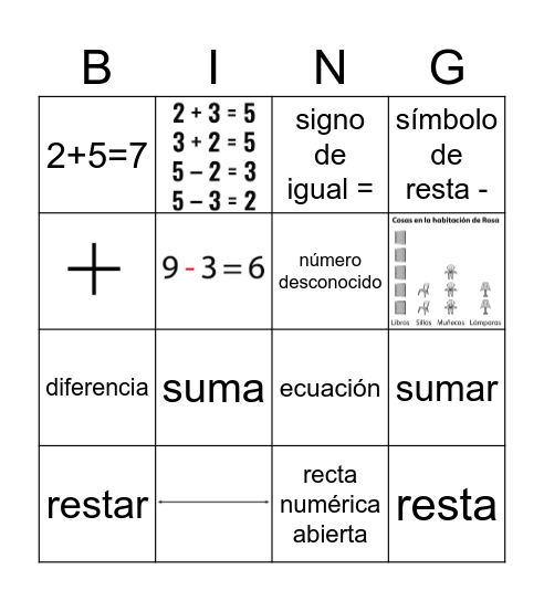 2ndo Grado- Unidad 2 Bingo Card