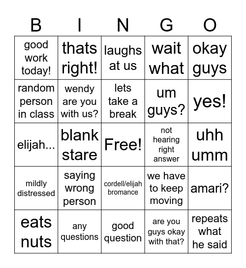 ap Calc Bingo Card