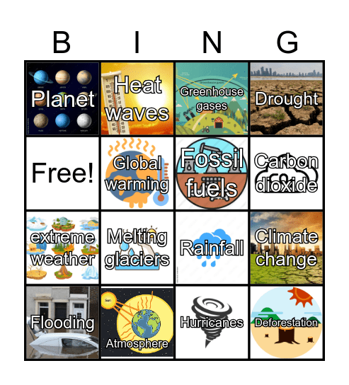 Climate change Bingo Card
