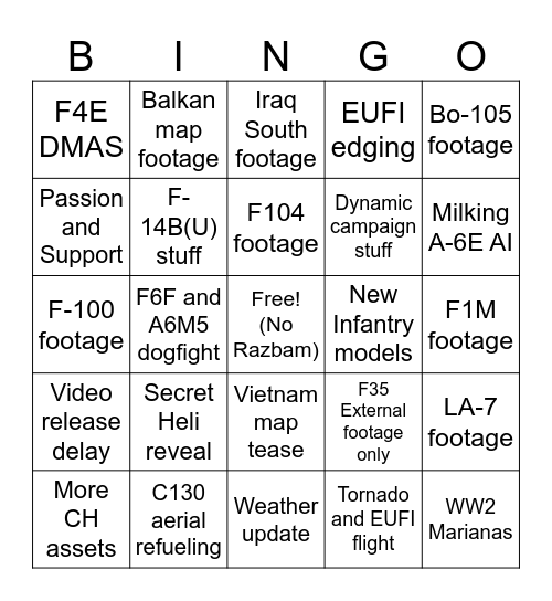 2026 And Beyond Bingo Card