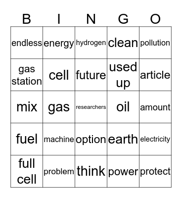 unit 1 Bingo Card