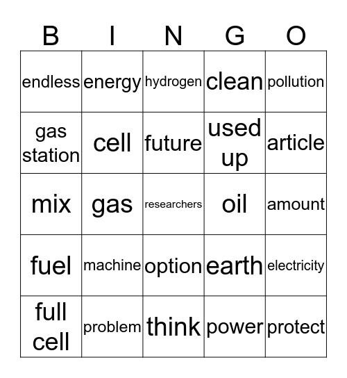 unit 1 Bingo Card