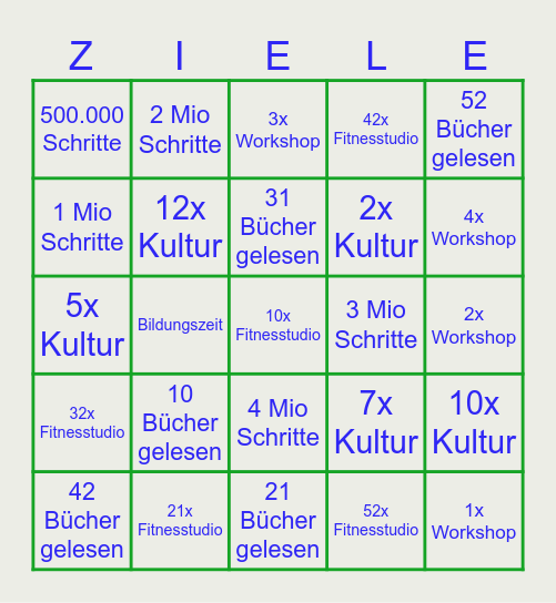 2026 Bingo Card
