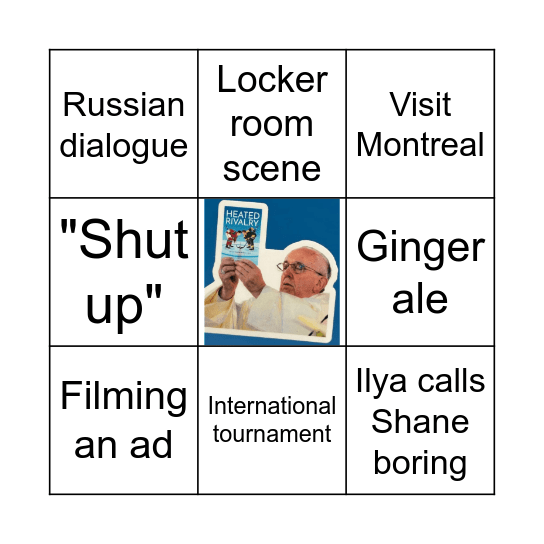 Heated Rivalry Bingo Card