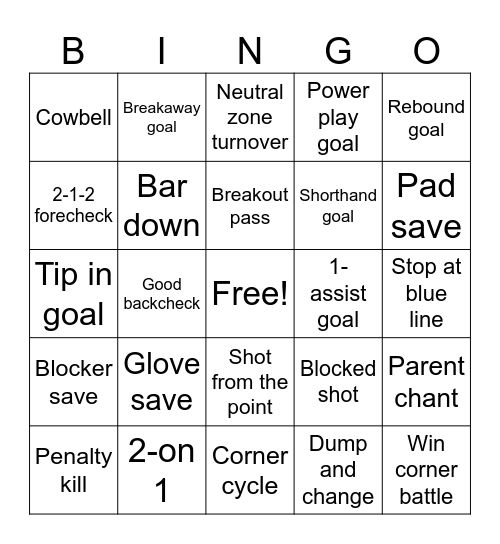 Kings Tournament Bingo Card