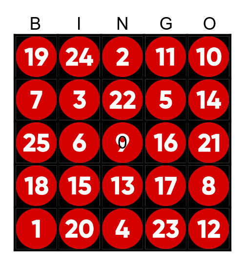 LOS NUMEROS Bingo Card