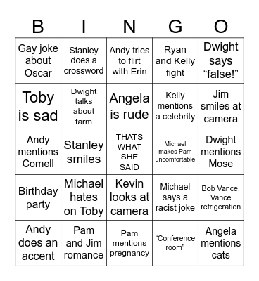 Office bingo Card
