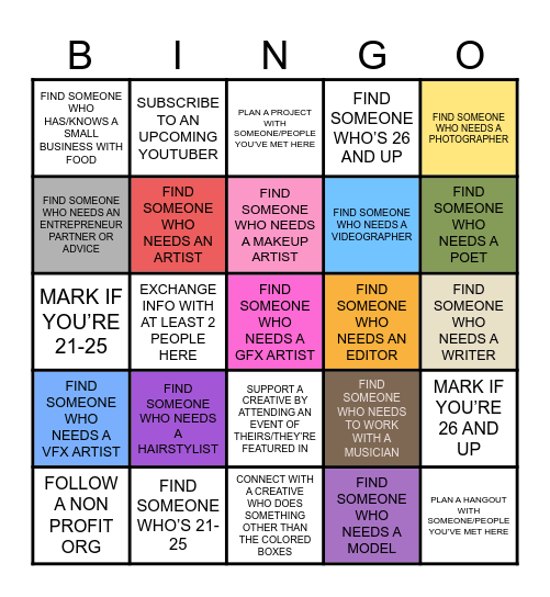 Bingo Bonanza Bingo Card