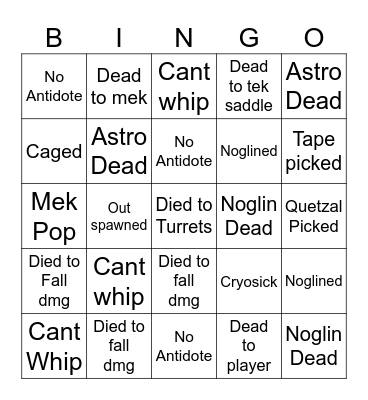 Miky Bingo Card