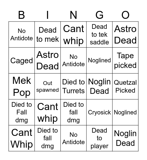 Miky Bingo Card