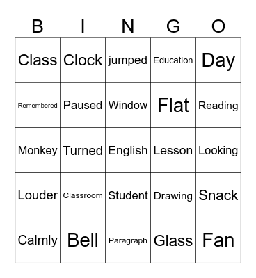 Mr Ali bingo Card