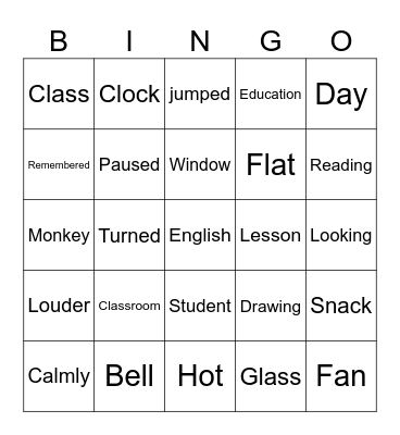 Mr Ali bingo Card
