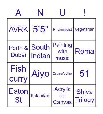 Happy Birthday Bingo Card