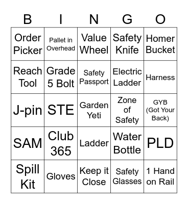 STORE BINGO Card