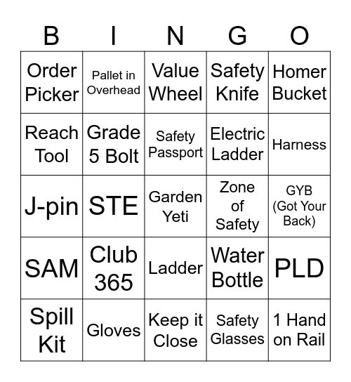 STORE BINGO Card