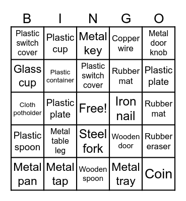 Untitled BingoBingo Game: Conductors and Non-Conductors Bingo Card