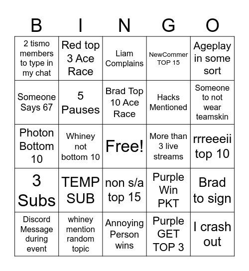 ICC 57 Bingo Card