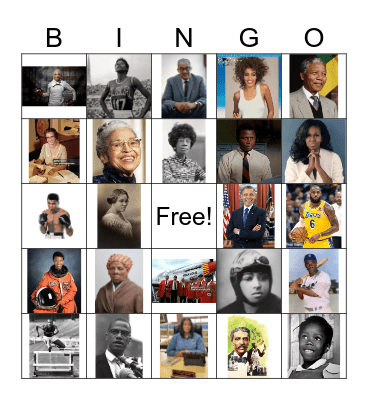 BLACK HISTORY MONTH Bingo Card