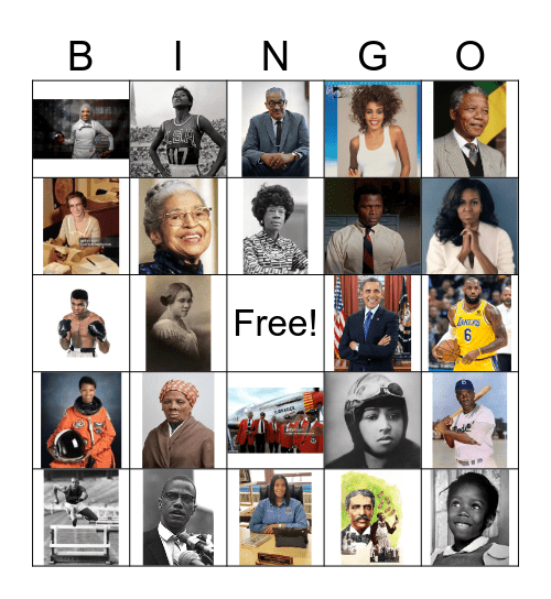 BLACK HISTORY MONTH Bingo Card