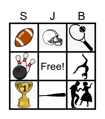 Sports Bingo Card
