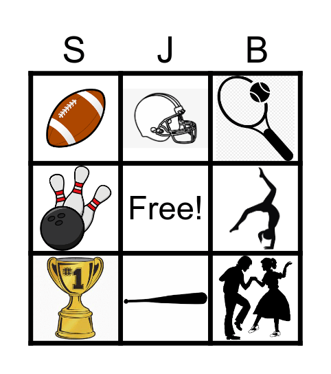 Sports Bingo Card