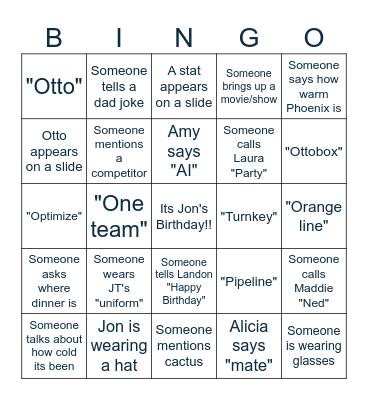Blueprint to Breakthrough Bingo Card