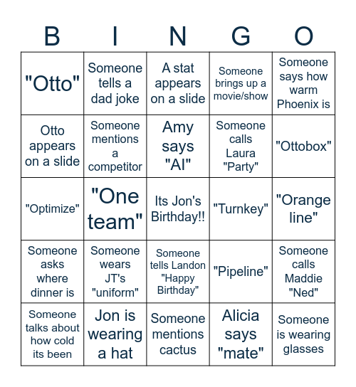 Blueprint to Breakthrough Bingo Card