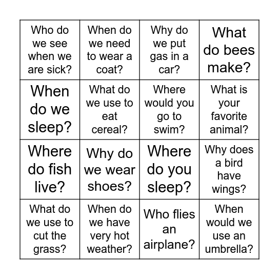 BINGO Card