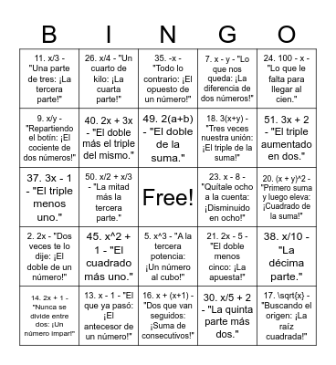 Untitle Bingo Card