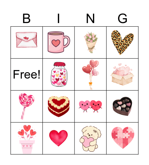 Valentine's Day Bingo Card