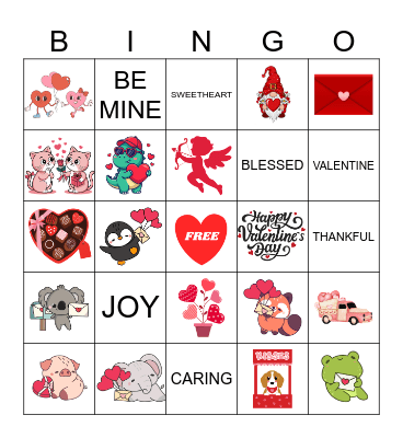 Sweetheart Bingo Card
