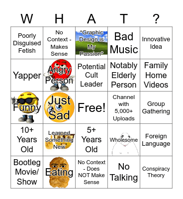 Dezzy's YT Bingo Card
