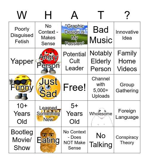 Dezzy's YT Bingo Card