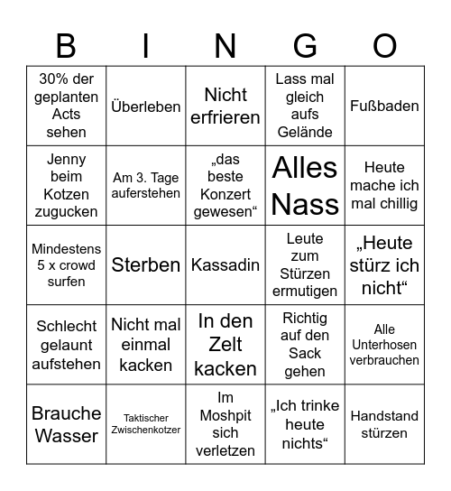Jan RaR Bingo Card