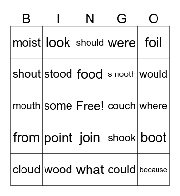 Skills 3 Review Bingo Card