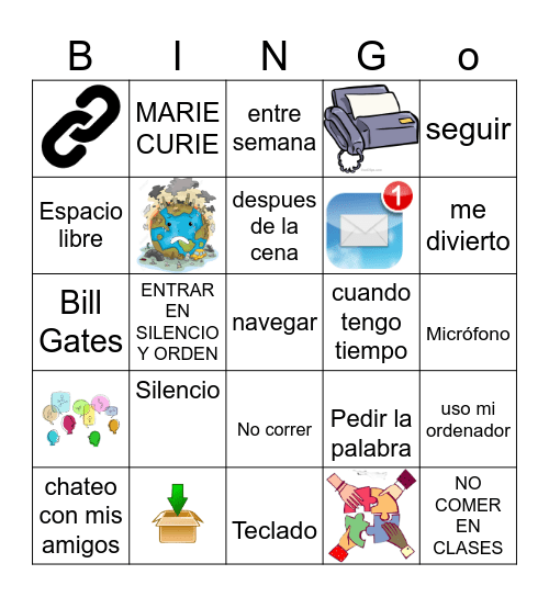 INFORMÁTICA Bingo Card