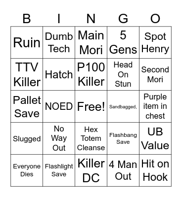 Stranger Things Bingo Night! Bingo Card